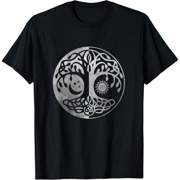 Tree Yggdrasil Of Life Viking Norway Runes Symbol Norse Rune T-Shirt