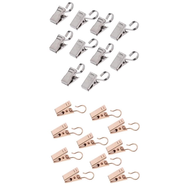 Clips de cortina con gancho 20 Unids Clips Para Cortinas De Trabajo Con Gancho De Romano Abrazadera De Suspensión