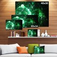 thumbnail image 3 of Green Spherical Water Droplets - Floral Canvas Art Print, 3 of 4