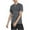 Grey - cdgry7black, variant on Reebok Mens Les Mills MyoKnit Basic T-Shirt, Grey, Small