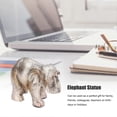 thumbnail image 2 of Elephant Statue Synthetic Resin Retro Style Exquisite Workmanship Elegant Cute Elephant Decoration FigurineType A, 2 of 4