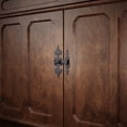 thumbnail image 6 of Renovator's Supply Window Doors, Cabinet Slide Door Latch 6" x 4.5" Iron Sliding Latches, Black, 6 of 16