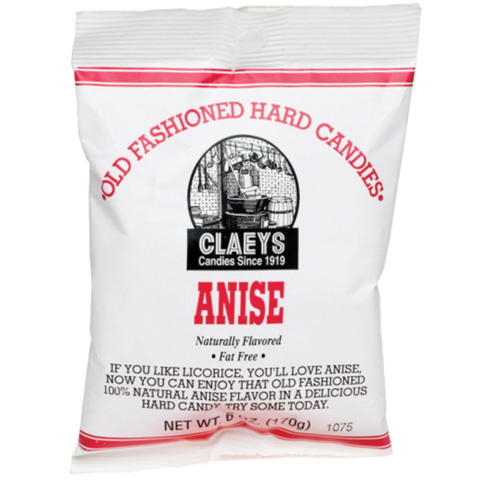 Claey's Fat-Free Old Fashioned Anise Hard Candies, 6 Oz