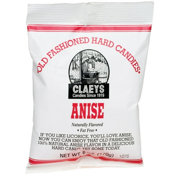 Claey's Fat-Free Old Fashioned Anise Hard Candies, 6 Oz.