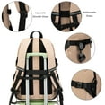 thumbnail image 5 of Travelhouse Travel Backpack Business 18 Inch Business Anti Theft Slim Sturdy College School Computer Bag.Khaki, 5 of 8