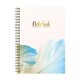 thumbnail image 2 of Cuaderno inspirador Feather Cluster A5 - Papel grueso de 100 páginas para escribir, dibujar, hacer bocetos - Diario portátil para estudiantes, artistas, profesionales - 1 paquete, 2 of 2