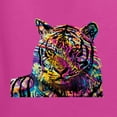 thumbnail image 5 of Wild Bobby Colorful Rainbow Siberian Tiger Animal Lover Women Graphic Tee, Fuschia, 3X-Large, 5 of 5