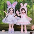 thumbnail image 4 of Muñeca BJD de 30 cm, 6 minutos, pequeña princesa, regalo de cumpleaños para niña, juguete para jugar en casa, 4 of 6