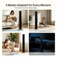 thumbnail image 6 of PhiloDeco 45" Bladeless Tower Fan, 4 Speed Settings & 4 Modes, 80° Wide-angle Oscillation , Remote Control & Timer, Sleep Mode, Safe Bladeless Design, Ideal for Households with Children or Pets, 6 of 8