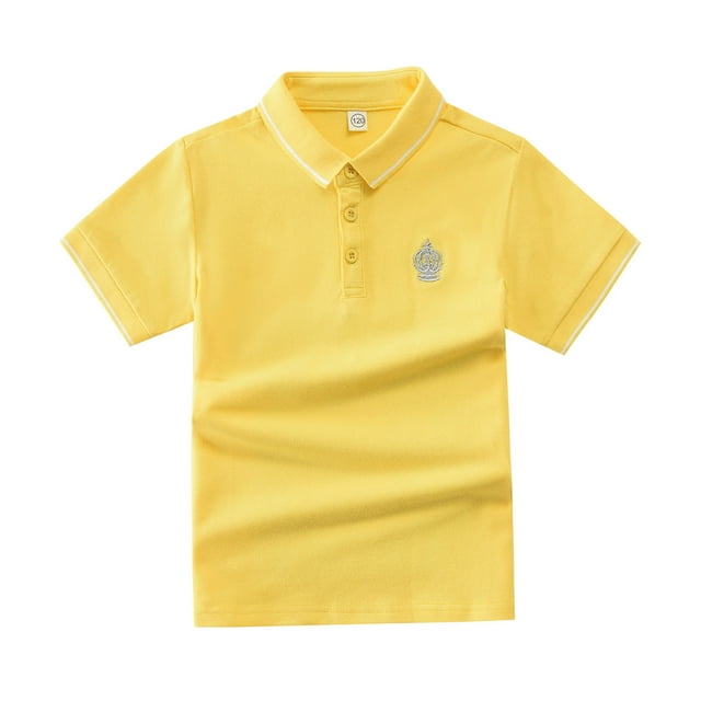 REDARER Polo à Manches Courtes pour Garçons et Tout-Petits Uniforme Scolaire