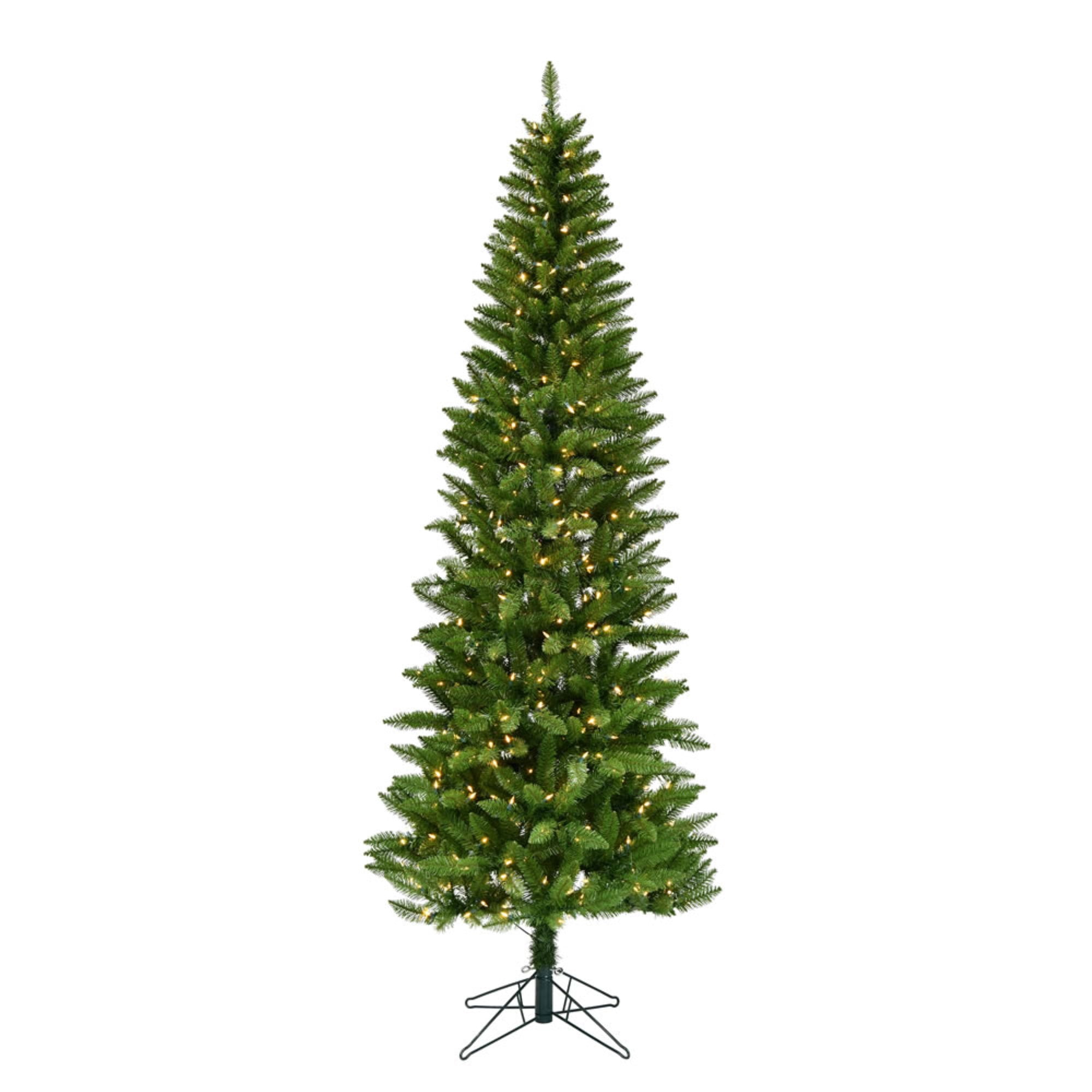 6 5 pre lit slim royal alpine artificial christmas tree clear lights walmart com