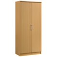 thumbnail image 1 of Hodedah 2 Portes Armoire Boisée avec 4 Étagères en Finition Beige, 1 of 6