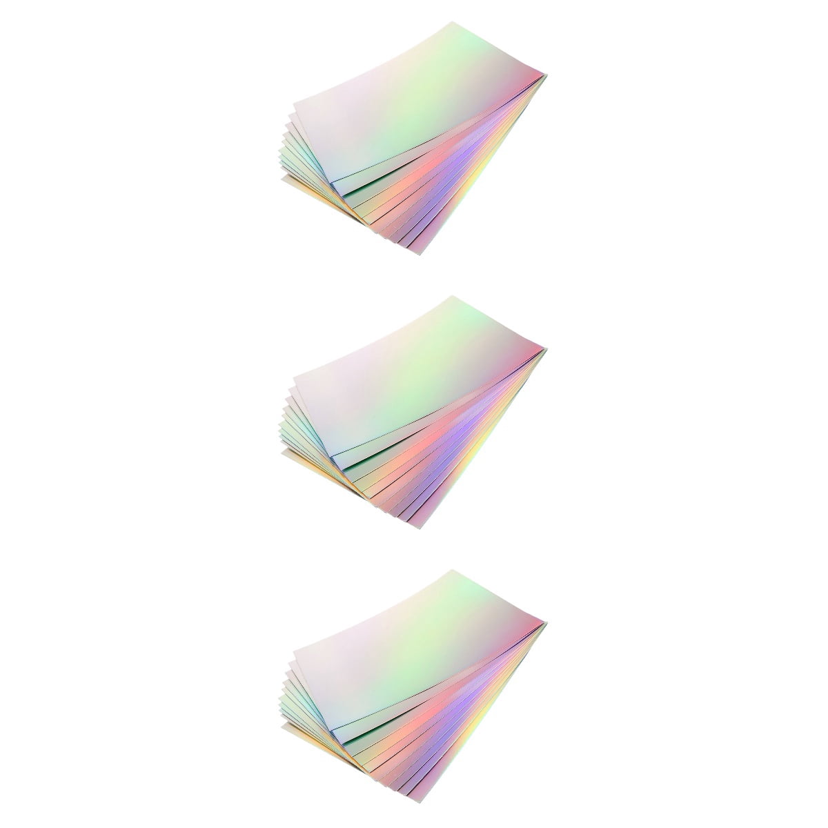 30 Sheets   Multi-use Cardstock Holographic Diy Craft Material Decals Handicraft Cards
