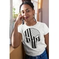 thumbnail image 6 of US Flag skull - Unisex T-Shirt, 6 of 11