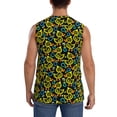 thumbnail image 4 of Lsque Ducks1 Print Men's Cotton Blend Sleeveless Muscle Shirts (S-3XL)- Moisture Wicking, Odor Protection, UPF 30+,3X-Large, 4 of 8