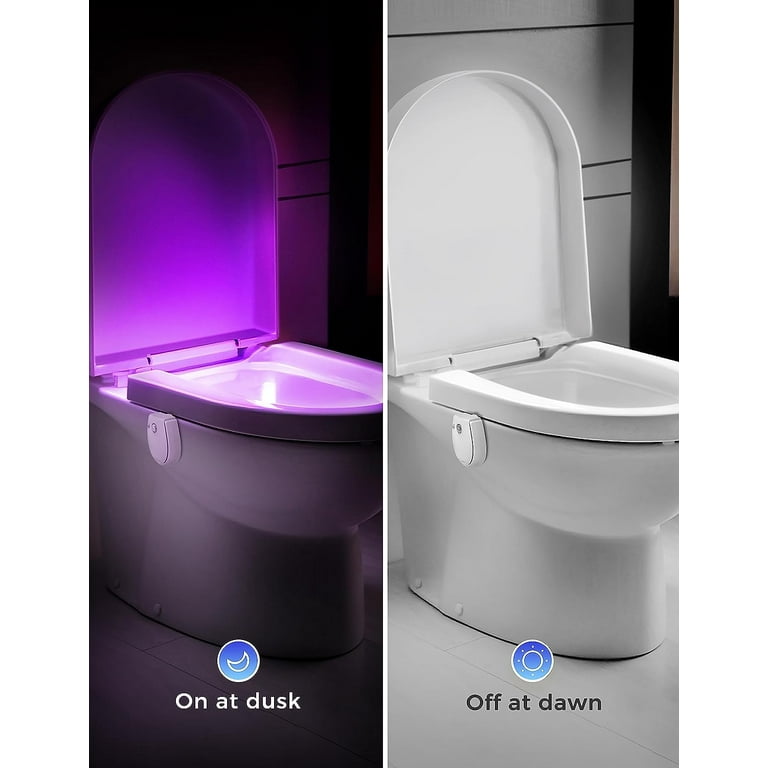 Toilet Night Light, Smart Pir Motion Sensor Activated 7colors Changing Toilet  Lamp, Led Bathroom Ip65 Waterproof Backlight For Toilet Bowl Washroom Night  Lamp Cool Fun Bathroom Atmosphere Lighting Unique & Funny Gift (