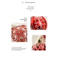thumbnail image 3 of Bolas de Navidad decoración , Adornos para Árboles de Navidad Plástico, Regalos de Colgantes de Navidad, Bola de Decoración para Fiesta y Festival(Rojo y blanco)(1 pieza), 3 of 4