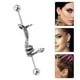 thumbnail image 5 of Pendiente de cartílago, pendientes góticos con forma de serpiente, pendientes de cartílago punk, 5 of 6