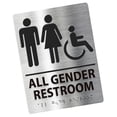 thumbnail image 2 of Letrero de baño, letrero de baño, tablero de señalización, letrero de baño , letrero de inodoro moderno para hombres y mujeres, supermercado, Estilo E, 2 of 8