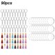 thumbnail image 3 of Billuyoard Juego de llaveros de discos circulares transparentes acrílicos de 90 Uds., llavero de acrílico, colgante de borla de cuero en blanco, Artesanía Billuyoard HA004467-00, 3 of 6