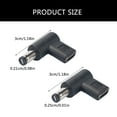 thumbnail image 5 of Power Adapter Type C Female to 5.5mmx2.1mm/5.5mmx2.5 Male Plug Connector Head, 5 of 12
