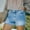 Light Blue, variant on Comfy Shorts For Women Sevevn Fashion Women Broken Shorts Ripped Jeans High Waisted Hotpant Pantalones Womens Shorts Dressy Casual