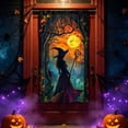 thumbnail image 6 of Cififendec Halloween Witch Printed Door Cover, 70.87" x 35.43", Spooky Fabric Door Banner for Party Front Entry, 6 of 6