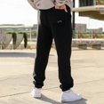 thumbnail image 4 of Pantalon Décontracté pour Hommes en Coton Ample de Grande Taille avec Imprimé Lettre et Temps, Style Ample, Automne, 4 of 7