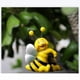 thumbnail image 5 of Toystoory Juego de 2 macetas decorativas con rayas amarillas y negras y figuras de abejas blancas. Bee Deco Decoración del hogar, 5 of 6