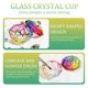 thumbnail image 5 of Aurora Colorful Nail Art Glass Brush Cleaning Glass Cup Powder Crystal Dish Wash Pen Bowl With Lid Manicure Holder Salon Tool, 5 of 7