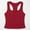 Red, variant on Hauaitttt Fashionable Women's Tanks and for Everyday and Vacation Wear Low U Neck Fitted Sleeveless Design with Button Decoration for Pairing with Jeans Casual Pants Or Skirts Muscle Tee 2 Tops Shirt