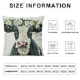 thumbnail image 6 of JRXY Cow Greenery Eucalyptus Throw Pillow Covers Outdoor Spring Summer Decor Country Farmhouse Lumbar Decorative Throw Pillows Cases Decorations for Couch Sofa Living Room,Set of 2 White, 6 of 6