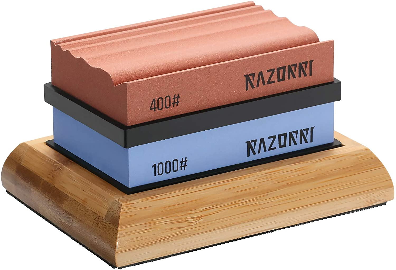 Razorri Knife Sharpening Stone Kit, Double-Sided 400/1000 and 3000