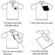 thumbnail image 5 of 20 PCS Parche termoadhesivo bordado, Insignia negra Parche bordado Apliques Parches para coser Transferencias termoadhesivas Calcomanías para camisetas, jeans, ropa, sombreros, 5 of 5