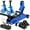 BLUE + Stands+Wheel Chocks, variant on 2/2.5/3 Ton Low Profile Floor Car Jack - 3 Ton Jack Stands+Tire Repair Kit+Wrench/Chock for SUV/Car/Truck