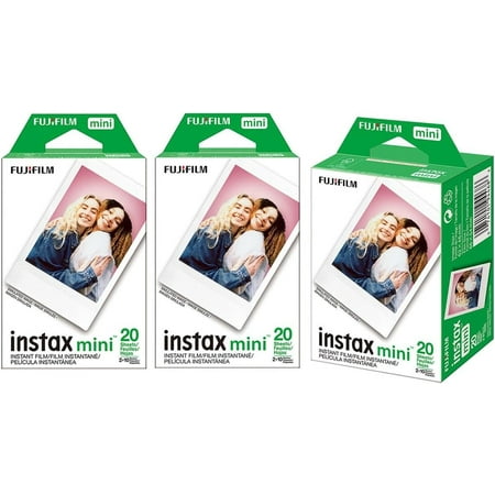 Image of Fujifilm Instax Mini Instant Film White 60 Sheets Color Photo Paper for Fuji Mini 9 Mini 8 Mini 7s Mini 8+ Mini 70 Mini 90 Share Printer SP-2 SP-1 Polariod 300 Cameras