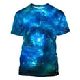 thumbnail image 5 of Penkiiy Galaxy Printed Shirt , Men's Cosmic Star Sky Print Funny Casual Fashion Short Sleeve Tops Blouse 2XL Multicolor, 5 of 6