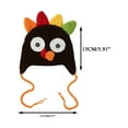 thumbnail image 3 of WUXIAN Child Boys Girls Baby Knitted Hat Thanksgiving Knitted Cartoon Turkey Wool Hat Warm Versatile Streetwear, 3 of 7