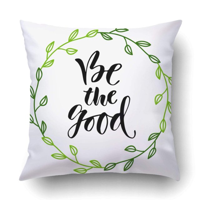 ABPHQTO Cita inspiradora Be the good Funda de almohada Throw Pillow Cover Funda 40x40 cm