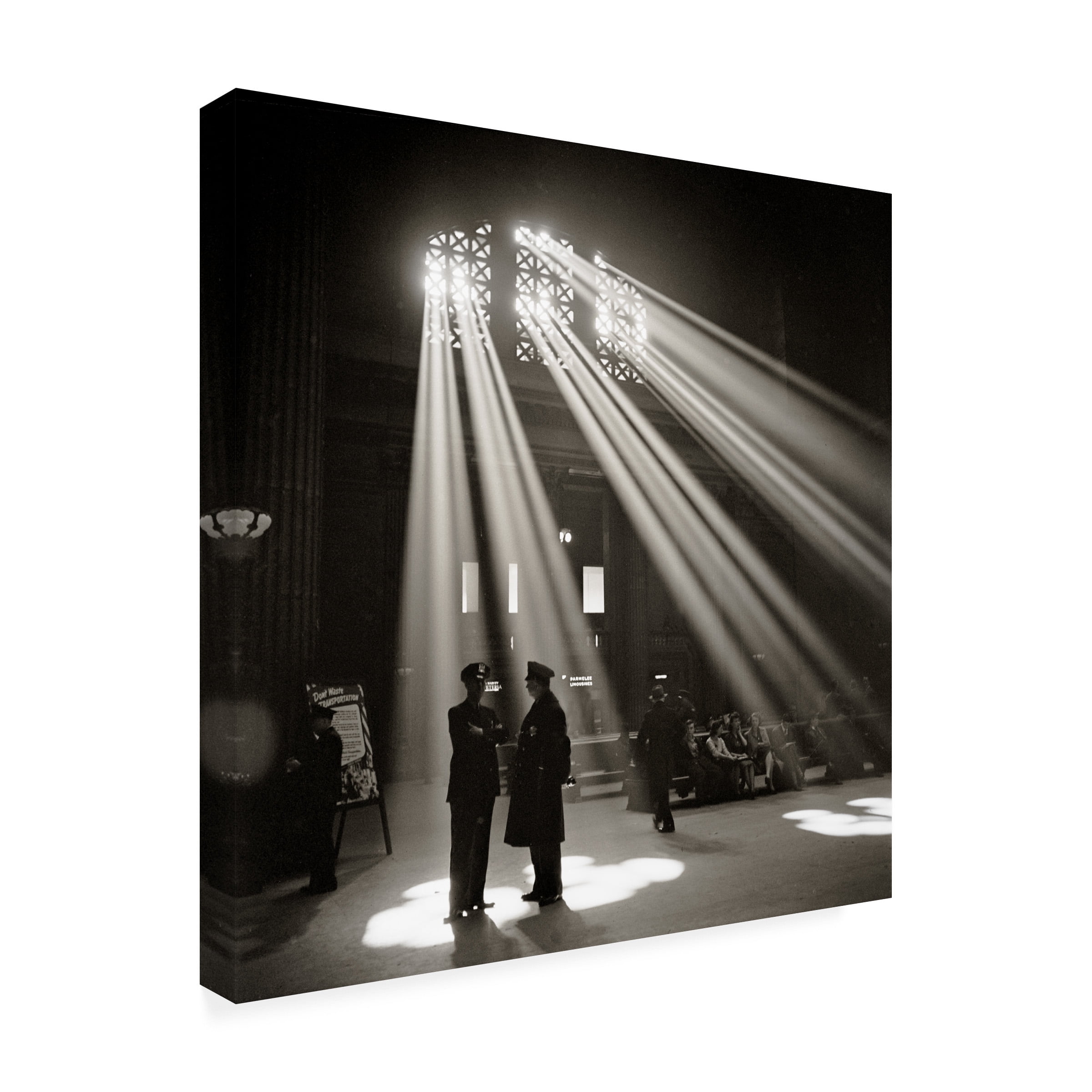 Print Collection 'Police in Waiting Room of the Union Station Chicago' Canvas Art
