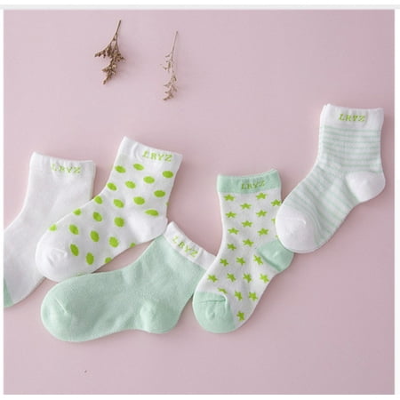 

5 Pairs Pack Kids Socks Boys Girls Colorful Creative Fun Novelty Print Design Crew Socks Thermal Winter Cozy Soft Thick Crew Socks for Toddler Boys Girls(0-6 Years Old)