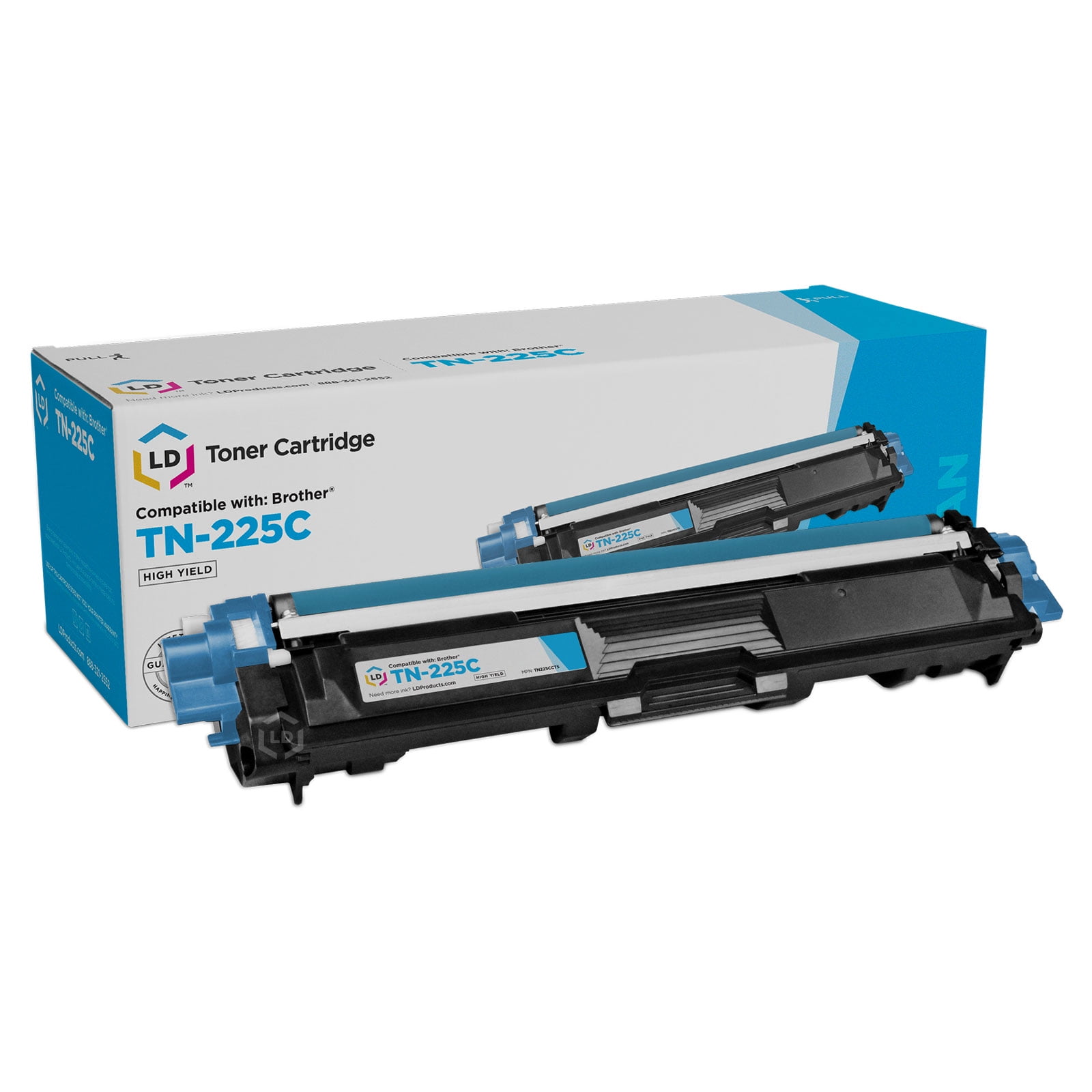LD TN225 High Yield Cyan Laser Toner Cartridge for use in HL- 3140CW. HL-3170CDW, MFC-9130CW, MFC-9330CDW & MFC9340CDW Printers - Walmart.com