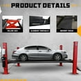 thumbnail image 2 of Heavy Duty 15,000Lbs 4-Post Car Lift -Automotive Storage Service Parking Lift for Home Garage, Repair Shop, Manual Safety Lock Release (4H150),CE Approved and Certified, 2 of 5
