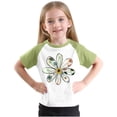 thumbnail image 4 of RXIRUCGD 2025 Vêtements d'Été pour Enfants Tout-Petits Garçons Filles Mode Mignon Col Rond Imprimé Manches Courtes Haut, 4 of 7