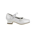 thumbnail image 2 of Josmo Big Kids Girls Dress Shoes, White Patent, 6, 2 of 6