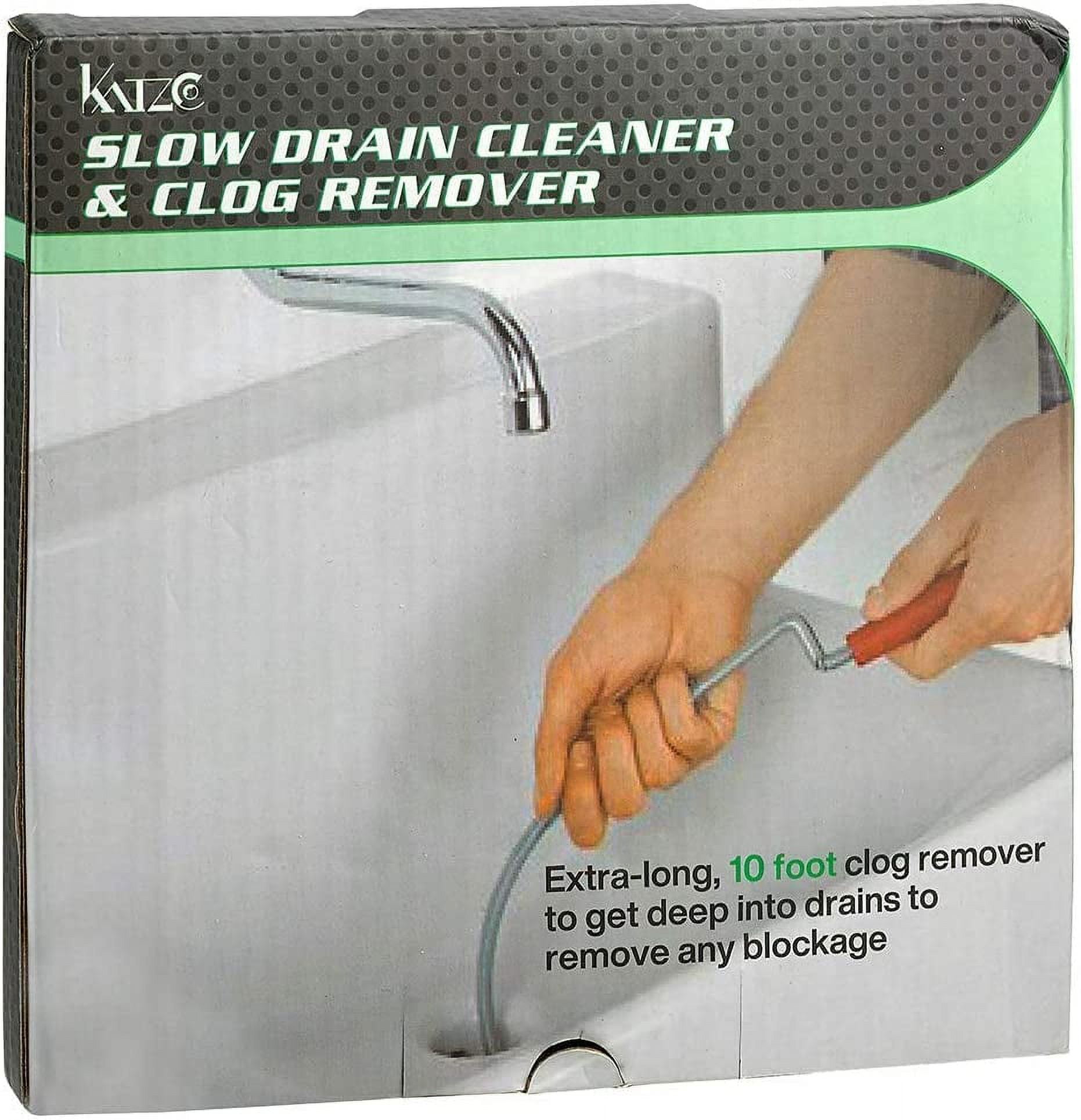 Everything You Need | Professional Slow Drain Cleaner And Clog Remover - 10  Foot | 1