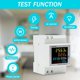 thumbnail image 3 of Single Phase Electric Wattmeter, Digital Electricity Meter AC 40-300V 100A DIN Rail Watt Meter KWh Voltmeter Ammeter Multifunctional Resettable CT Typ, 3 of 5