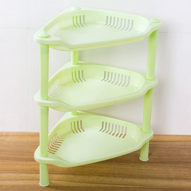 Shower Corner Shelf Cozival 3-Tier Suction Cup Corner Shelf, Adjustable Plastic Bathroom Organizer Caddy for Shower, Kitchen, and Balcony, Rust-Proof, Easy Installation, Suction Cup Organizer, F