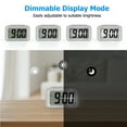 thumbnail image 4 of Self-Sensing Digital Alarm Clock - Silver, 4 of 8
