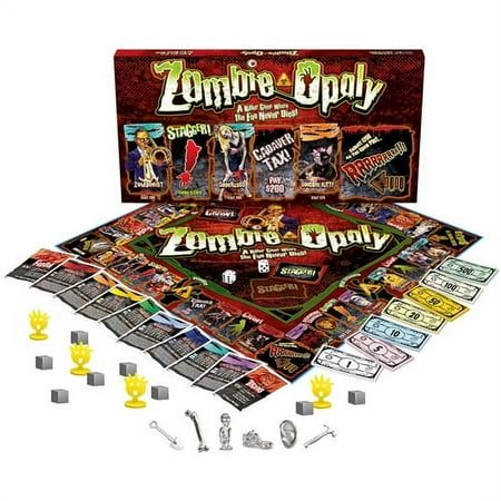 UPC: 0730799061707 | Late for the Sky Zombie-Opoly Game